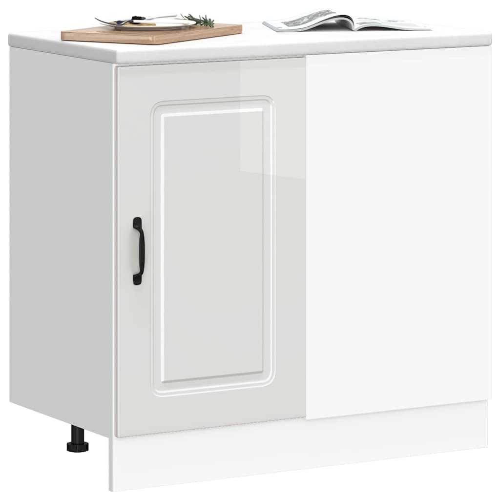 Base da Cucina Kalmar Bianco Lucido in Legno Multistrato - homemem39