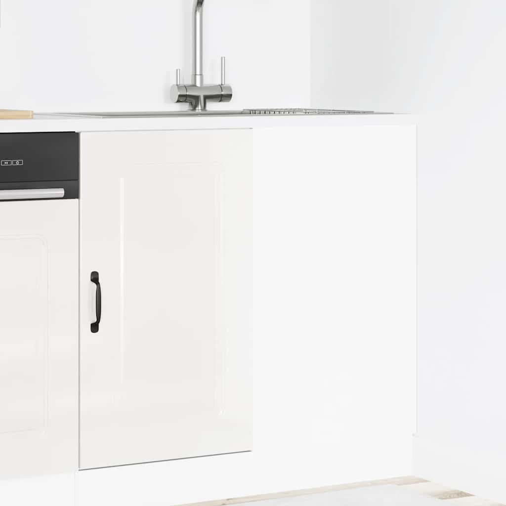 Base da Cucina Kalmar Bianco Lucido in Legno Multistrato - homemem39