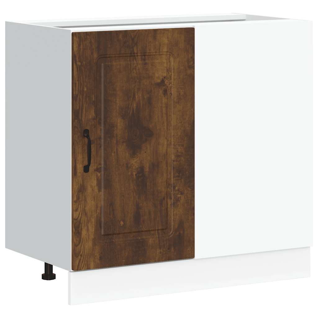 Base da Cucina Kalmar Rovere Fumo in Legno Multistrato - homemem39