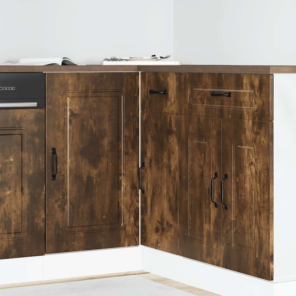 Base da Cucina Kalmar Rovere Fumo in Legno Multistrato - homemem39