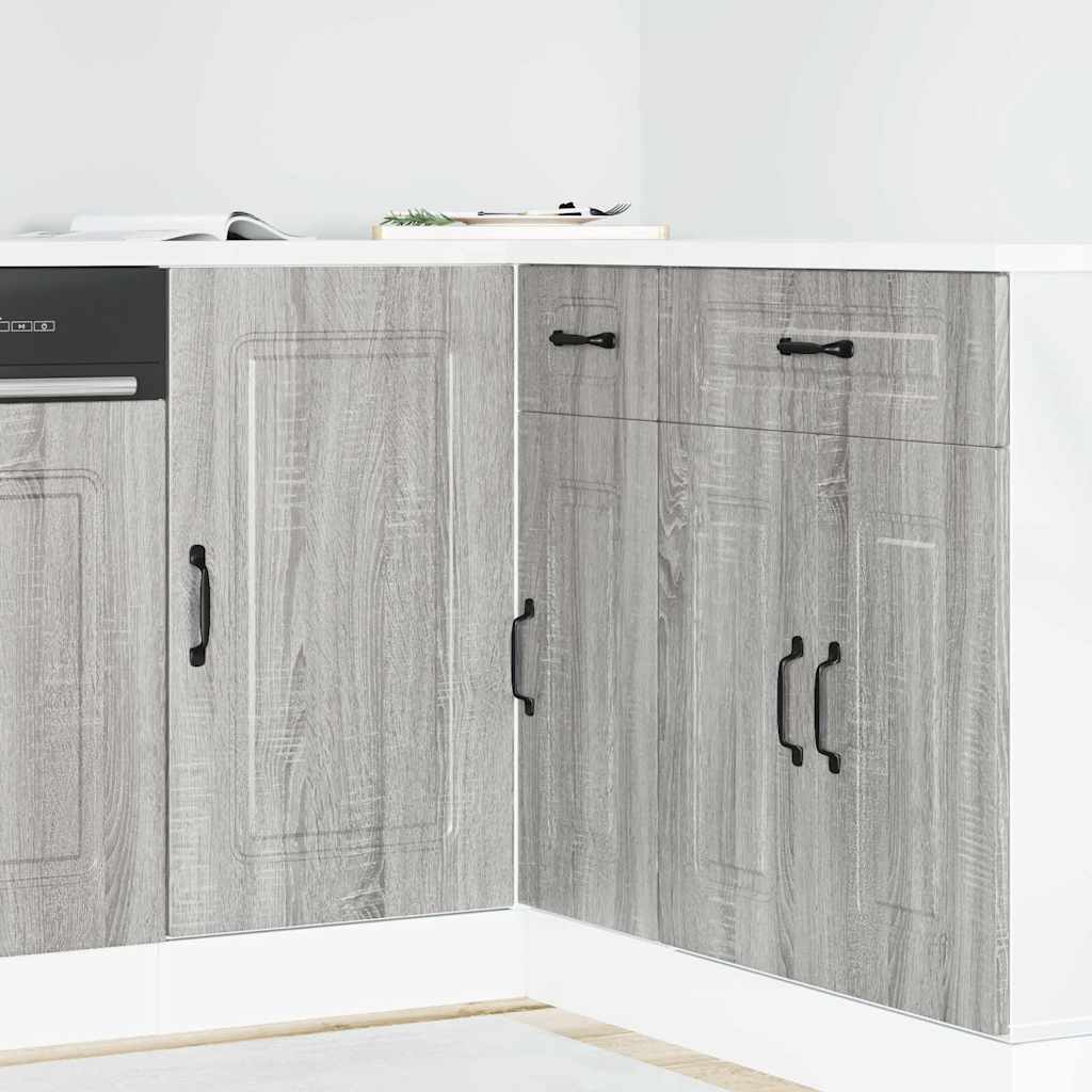 Base da Cucina Kalmar Grigio Sonoma in Legno Multistrato - homemem39