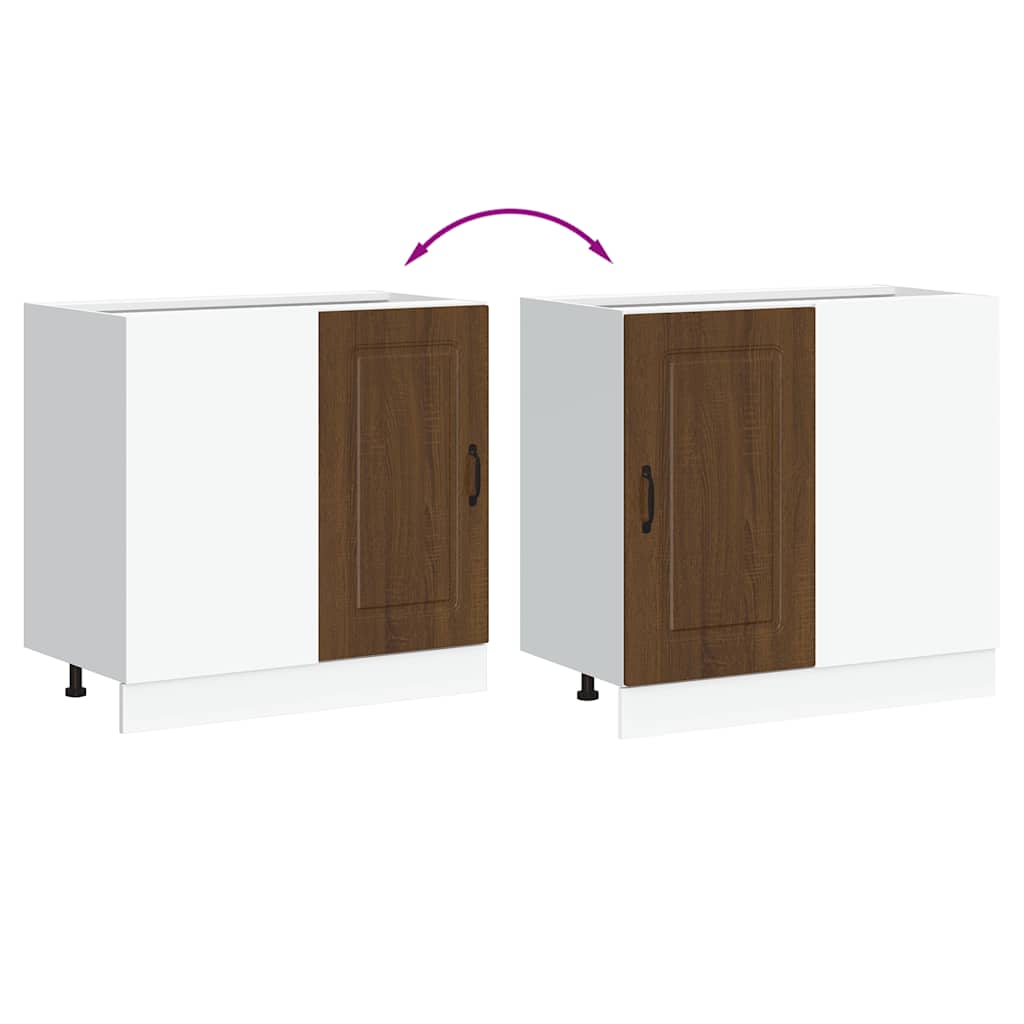 Base da Cucina Kalmar Rovere Marrone in Legno Multistrato - homemem39