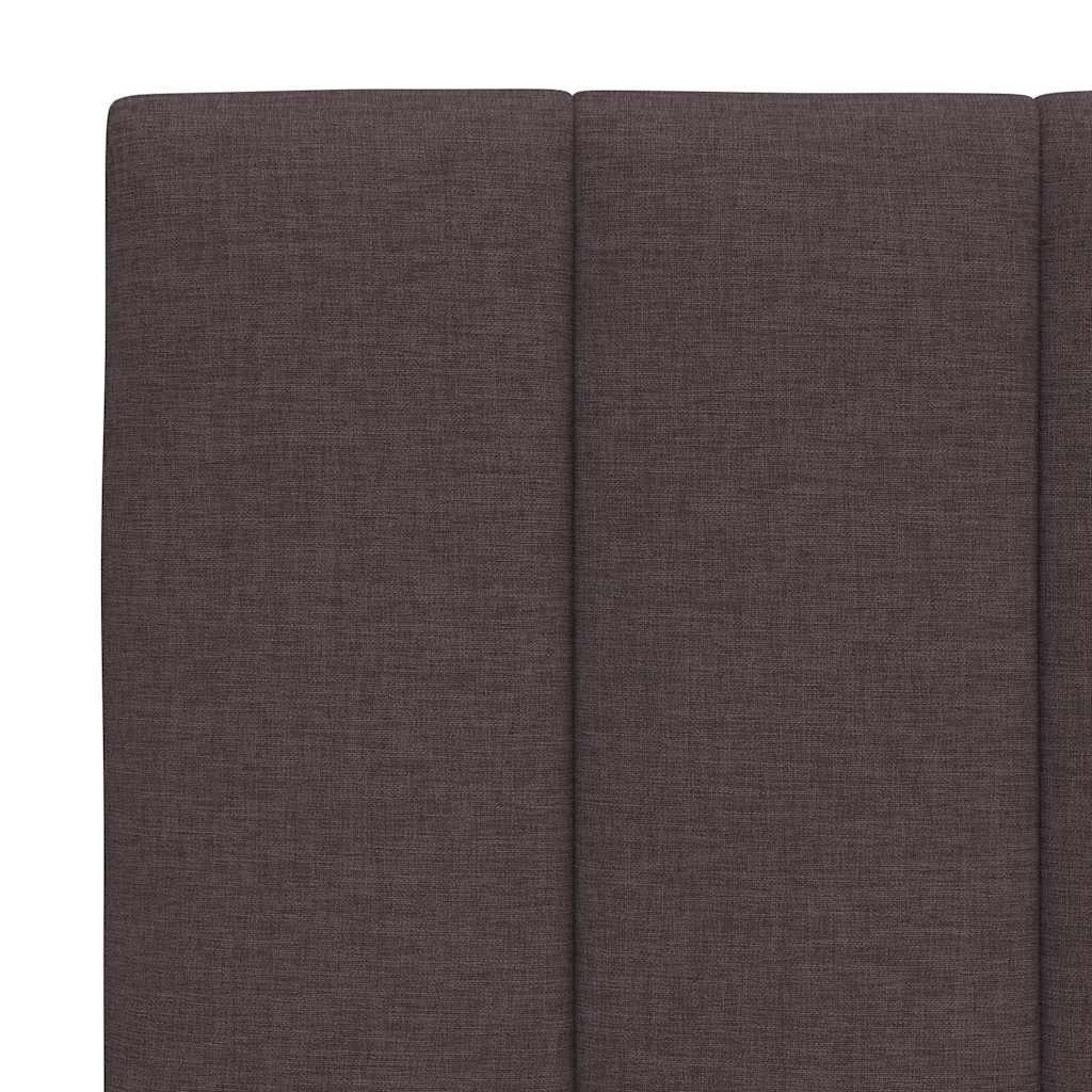 Letto con Materasso Hanko Marrone Scuro 90x190 cm in Tessuto | homemem39