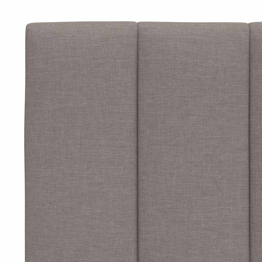 Letto con Materasso Hanko Tortora 90x190 cm in Tessuto | homemem39