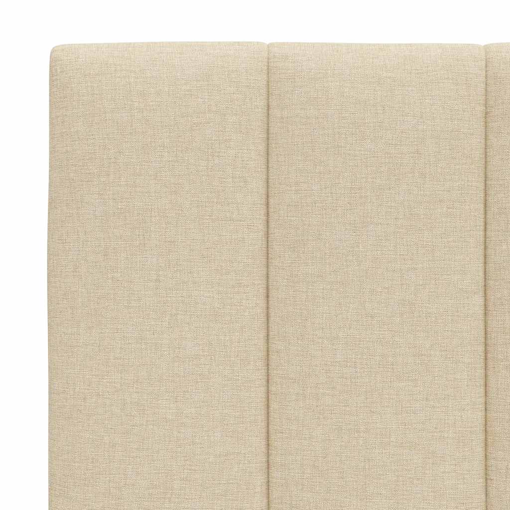Letto con Materasso Hanko Crema 90x190 cm in Tessuto | homemem39