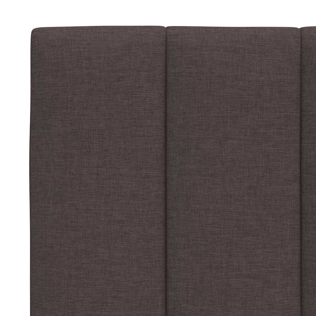 Letto con Materasso Hanko Marrone Scuro 90x200 cm in Tessuto | homemem39