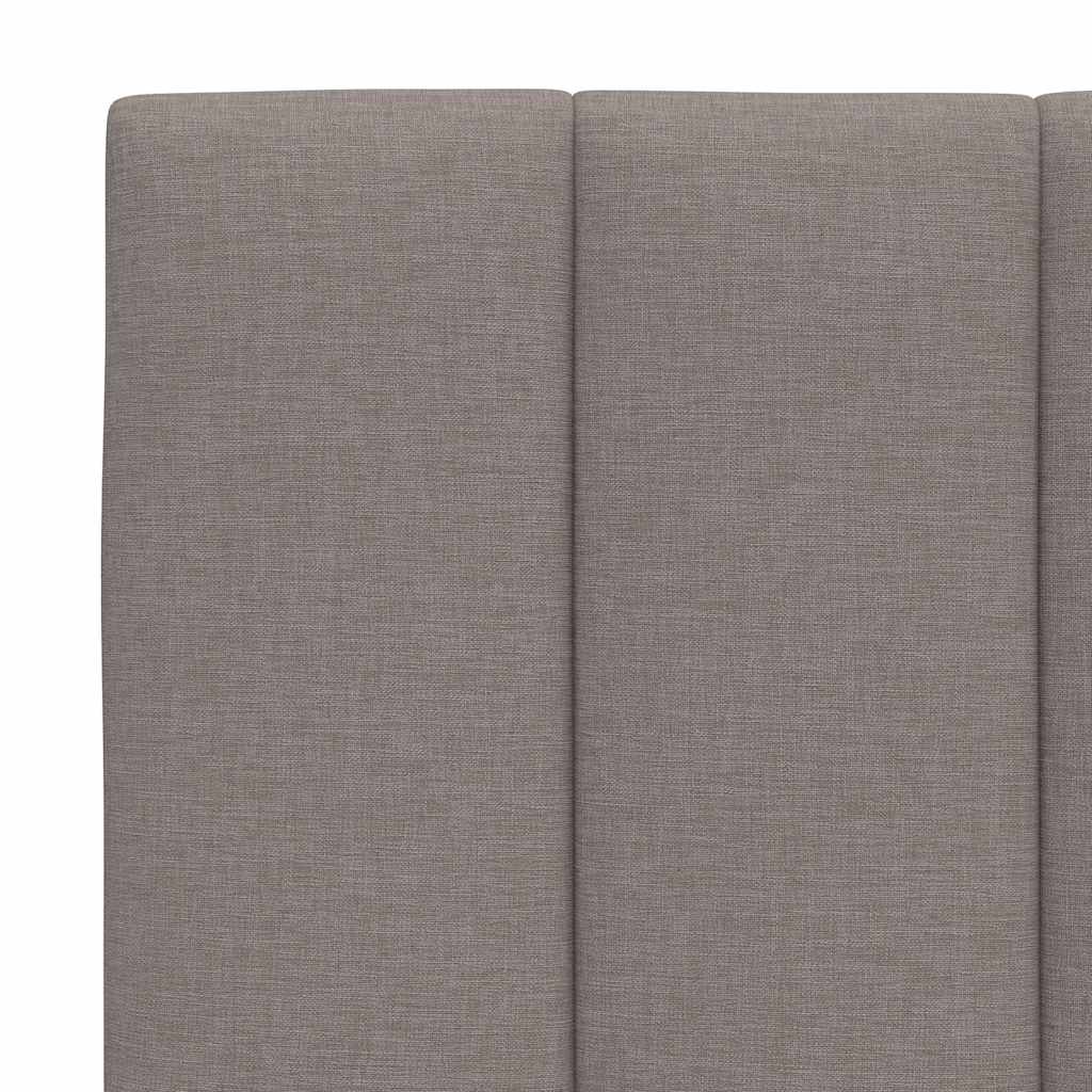 Letto con Materasso Hanko Tortora 90x200 cm in Tessuto | homemem39