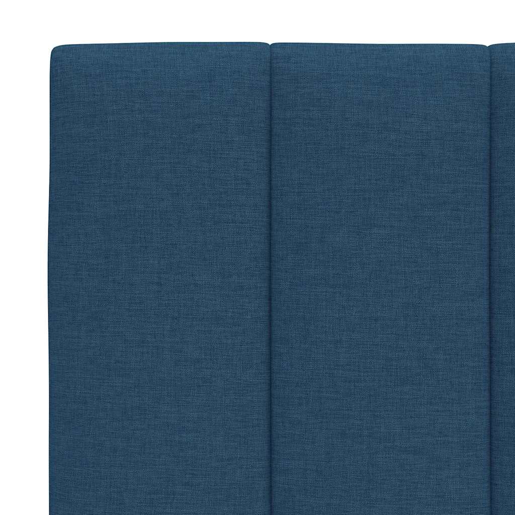 Letto con Materasso Hanko Blu 120x200 cm in Tessuto | homemem39