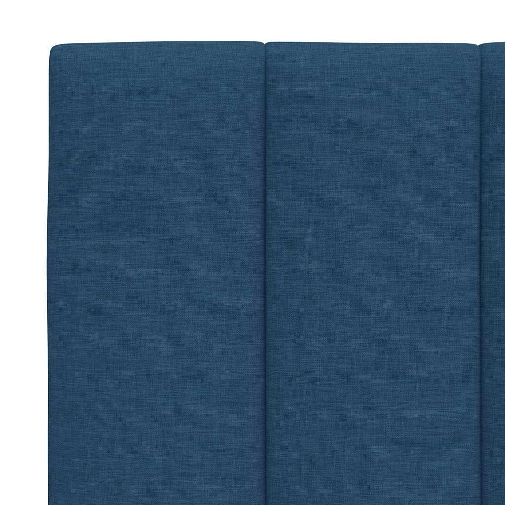 Letto con Materasso Hanko Blu 180x200 cm in Tessuto | homemem39