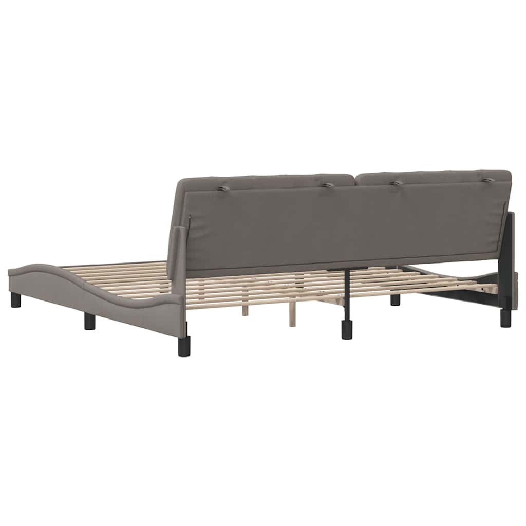 Giroletto senza Materasso Tortora 200x200 cm in Tessuto - homemem39