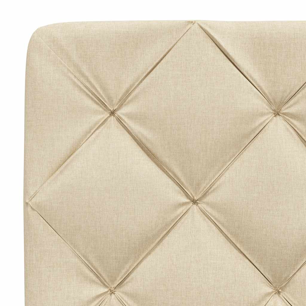 Letto con Materasso Crema 80x200 cm in Tessuto | homemem39