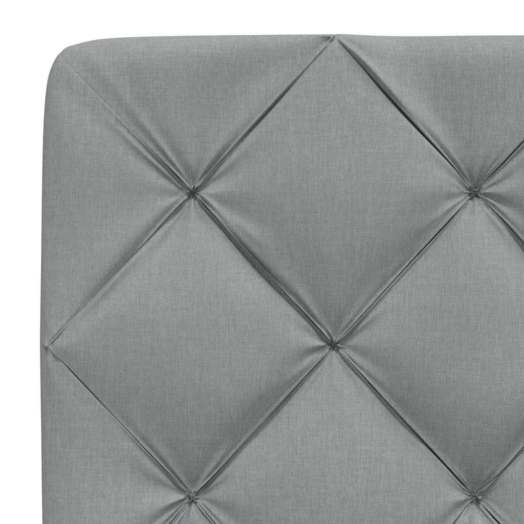 Letto con Materasso Grigio Chiaro 90x190 cm in Tessuto | homemem39