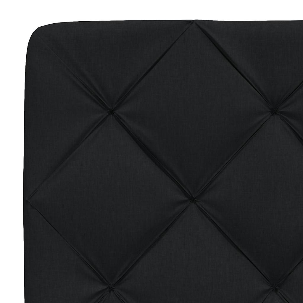 Letto con Materasso Nero 90x200 cm in Tessuto | homemem39