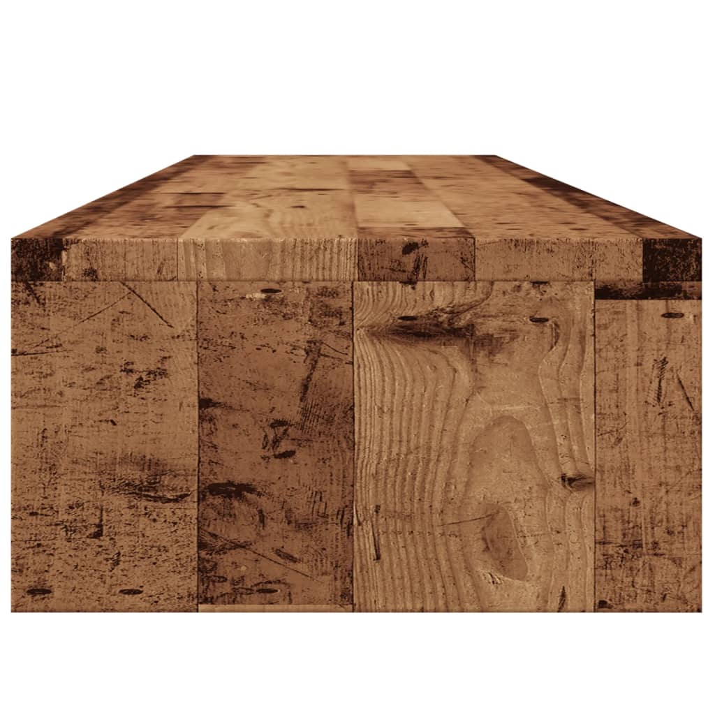 Supporto per Monitor Legno Antico 100x24x13cm Legno Multistrato - homemem39