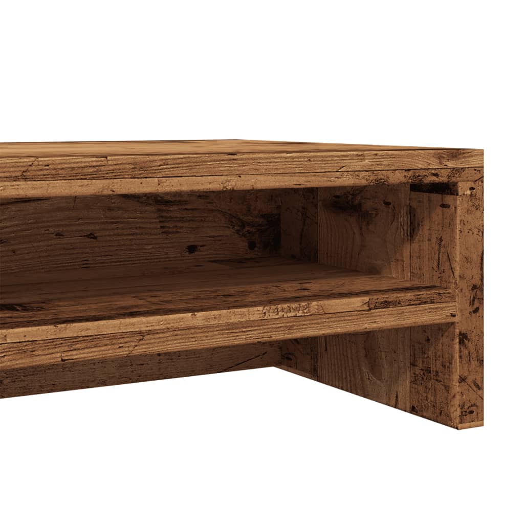 Supporto per Monitor Legno Antico 100x24x13cm Legno Multistrato - homemem39