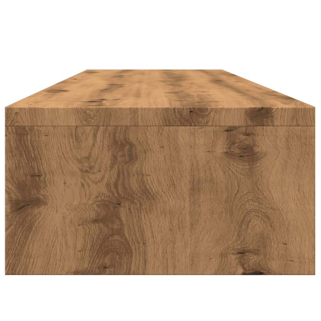 Supporto Monitor Rovere Artigianale 100x24x13 cm Multistrato - homemem39