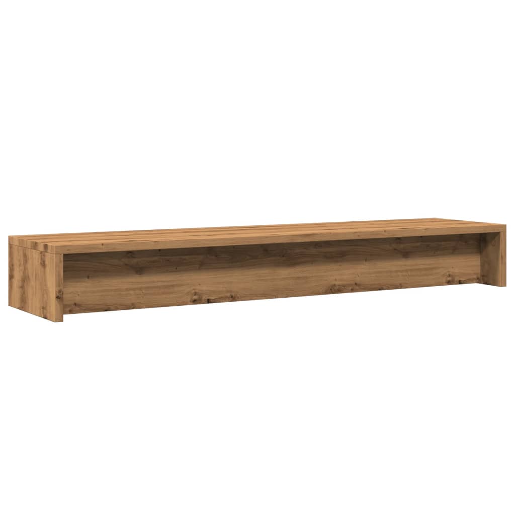 Supporto Monitor Rovere Artigianale 100x24x13 cm Multistrato - homemem39