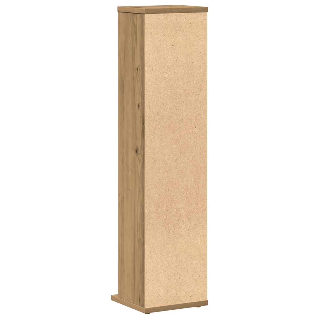Mobile Porta CD Artigianale 21x20x88 cm Legno Multistrato - homemem39