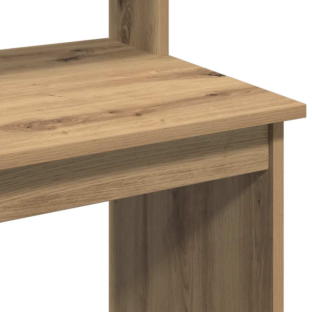 Scrivania Mensole Rovere Artigianale 102x45x148 cm Multistrato - homemem39