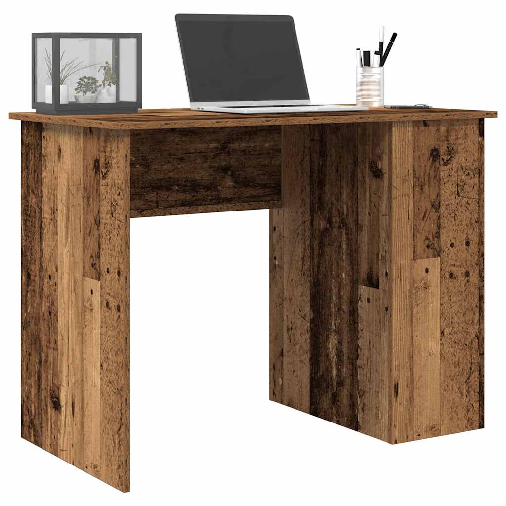 Scrivania Legno Antico 100x55x75 cm in Legno Multistrato - homemem39