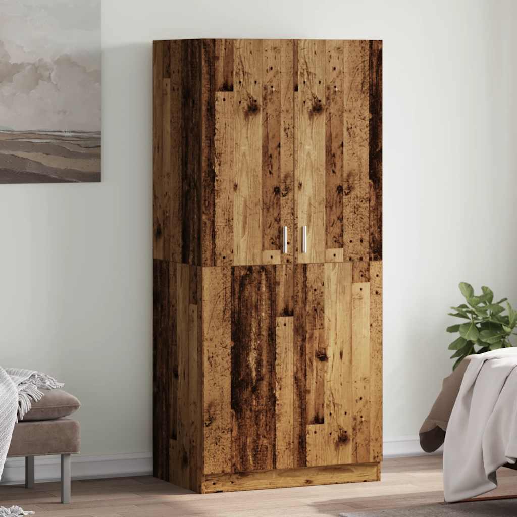 Armadio Legno Antico 90x52x200 cm in Truciolato - homemem39