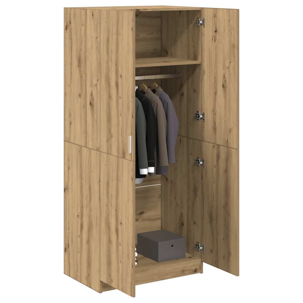 Armadio Rovere Artigianale 90x52x200 cm in Truciolato - homemem39
