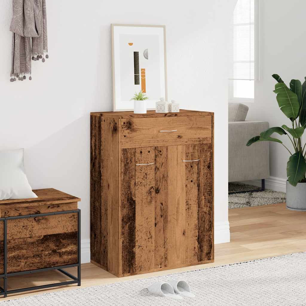 Scarpiera Legno Antico 60x35x84 cm in Legno Multistrato - homemem39