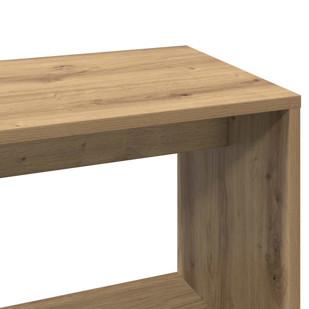 Scrivania Angolo Rovere Artigianale 200,5x50x76 cm Truciolato - homemem39