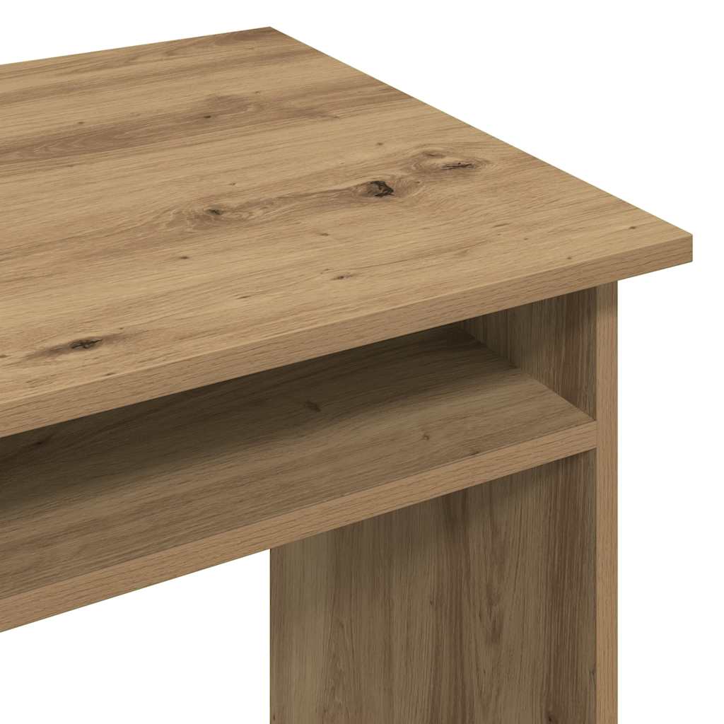 Scrivania Rovere Artigianale 90x50x74 cm in Legno Multistrato - homemem39