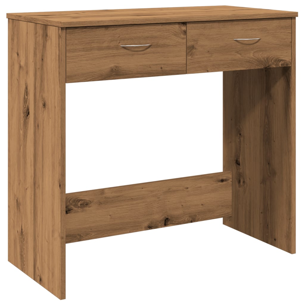 Scrivania Rovere Artigianale 80x40x75 cm in Legno Multistrato - homemem39