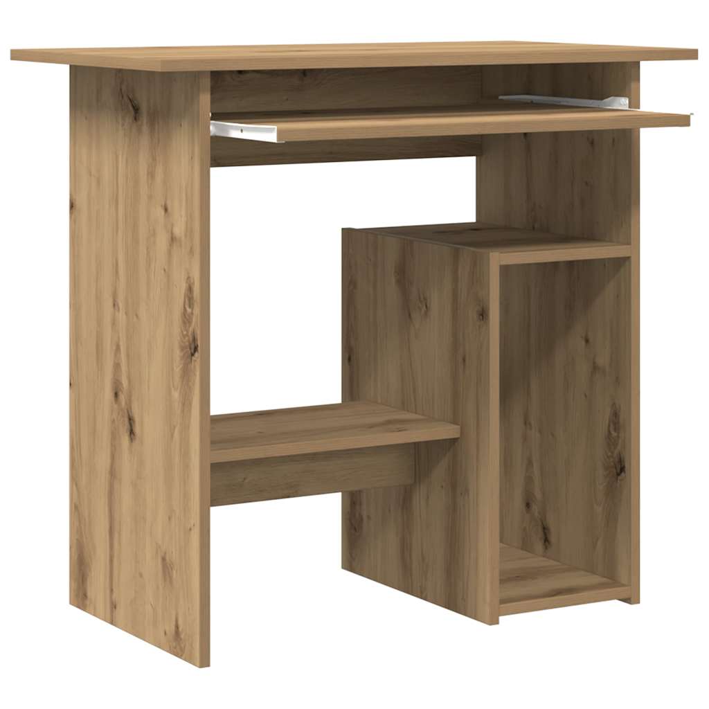 Scrivania Rovere Artigianale 80x45x74 cm in Legno Multistrato - homemem39