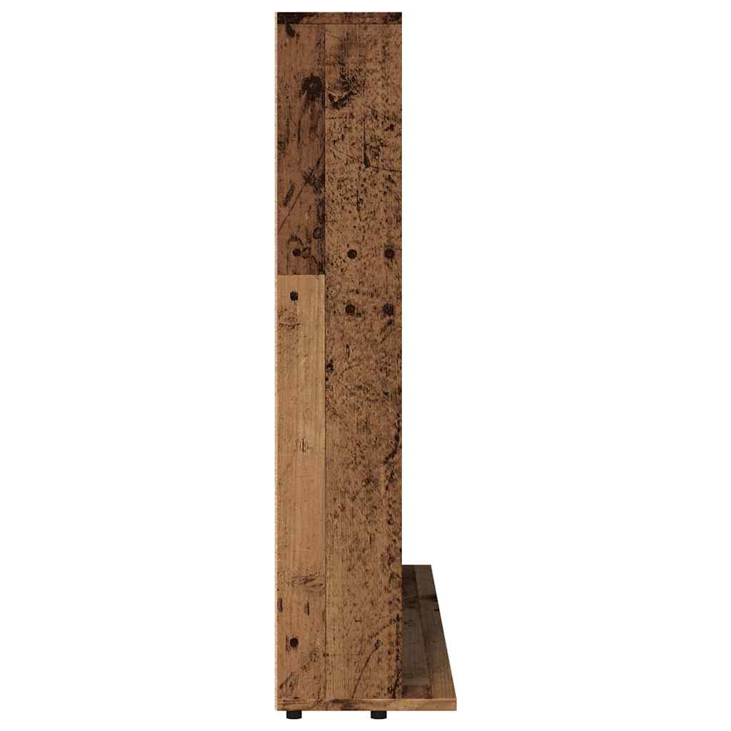 Mobile Porta CD Legno Antico 50x33x117,5 cm Legno Multistrato - homemem39
