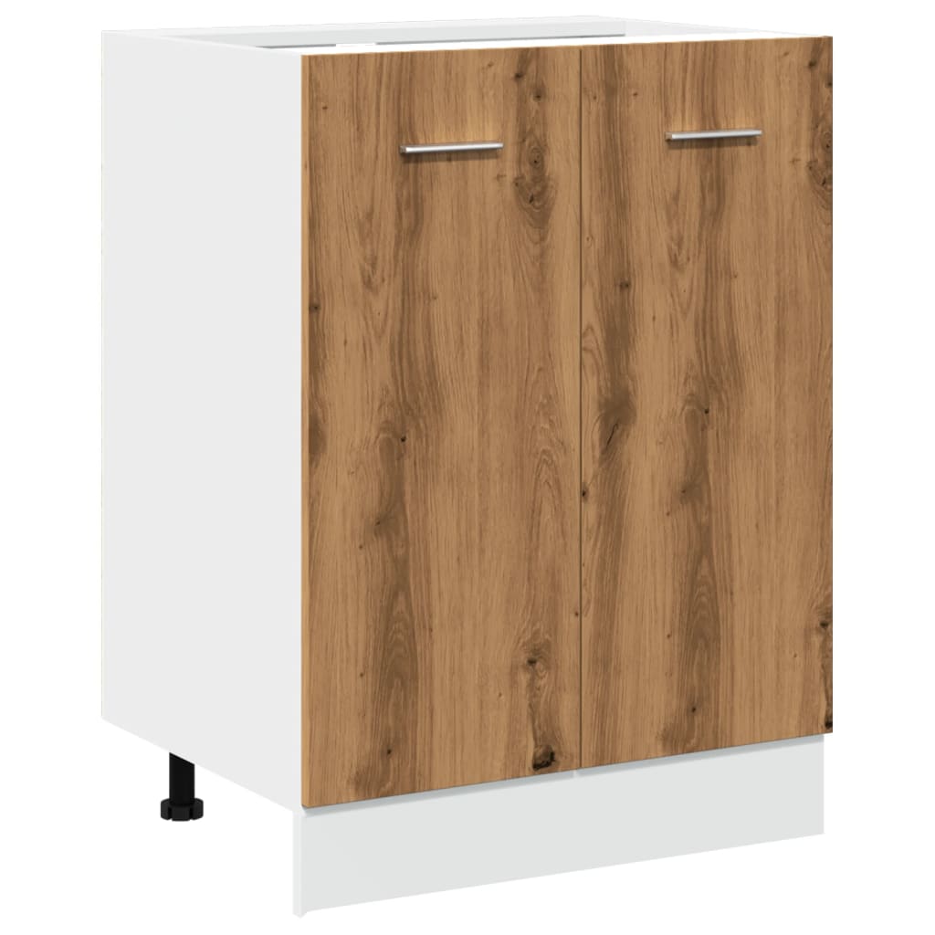Armadio Inferiore “Lyon” Rovere Artigianale 60x46x81,5 cm - homemem39