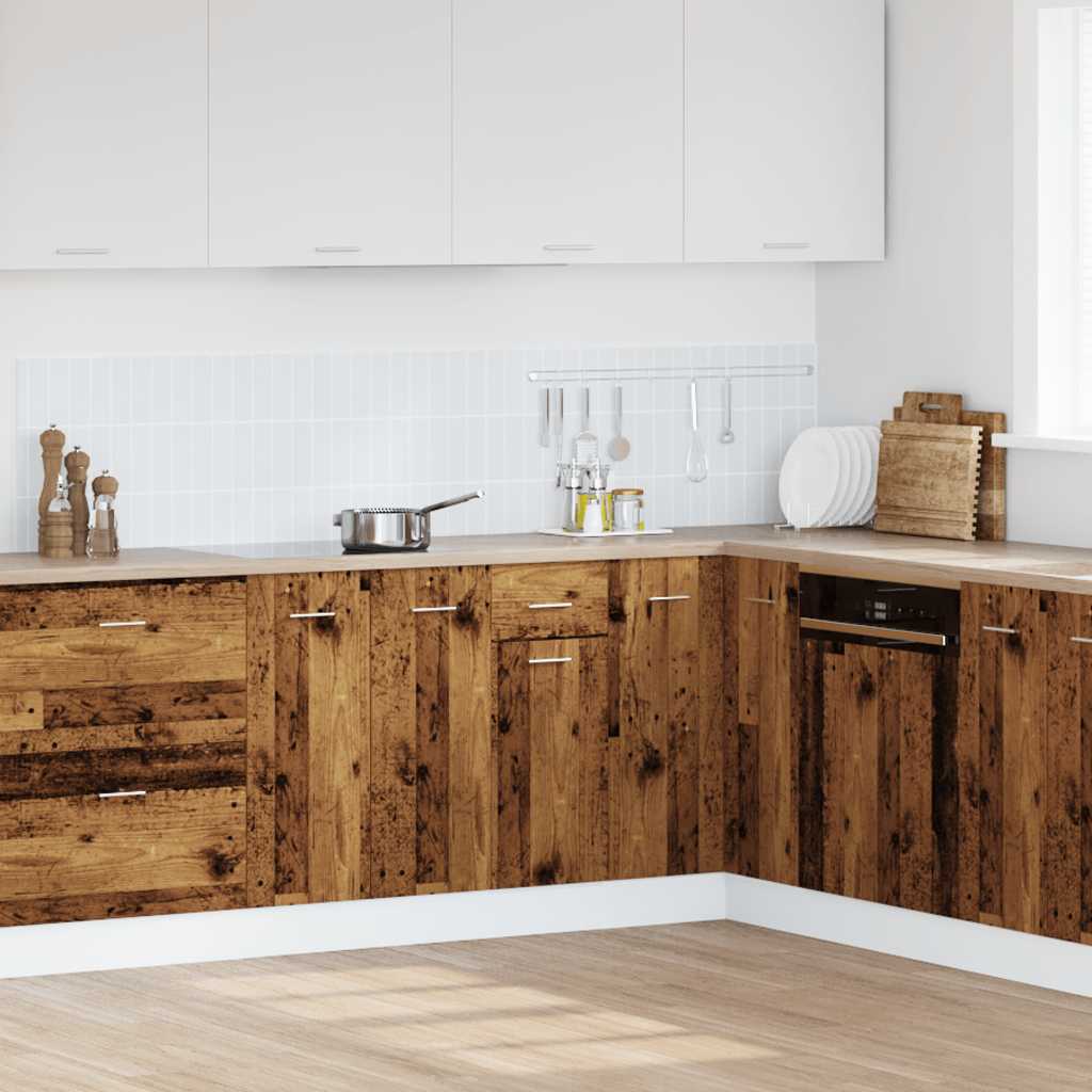Mobile con Cassetto “Lyon” Legno Antico 40x46x81,5cm | homemem39