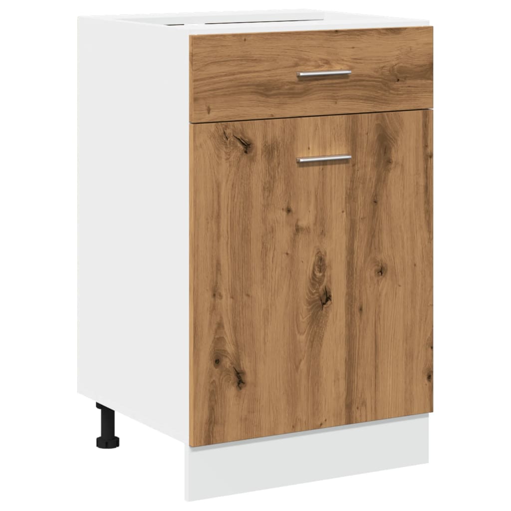 Cassettiera “Lyon” Rovere Artigianale 50x46x81,5 cm - homemem39
