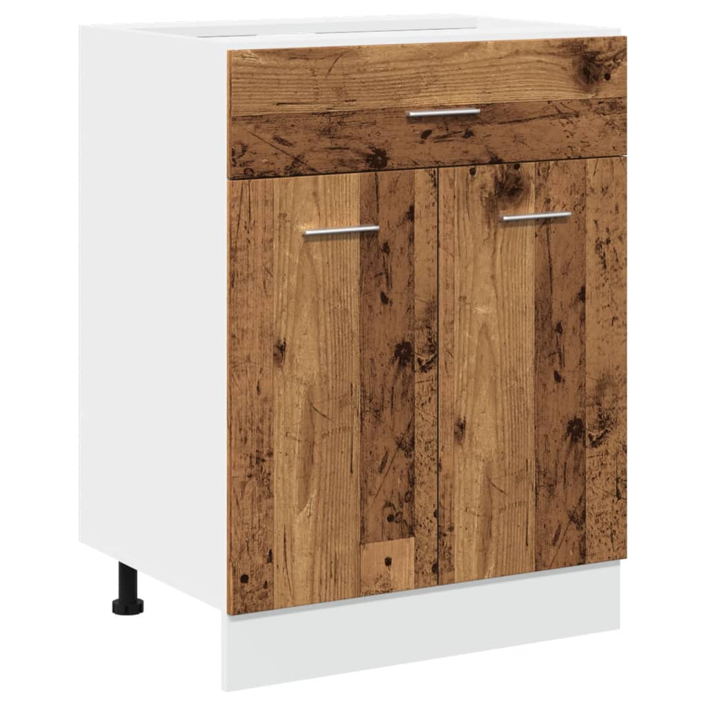Cassettiera “Lyon” Inferiore Legno Antico 60x46x81,5 cm - homemem39