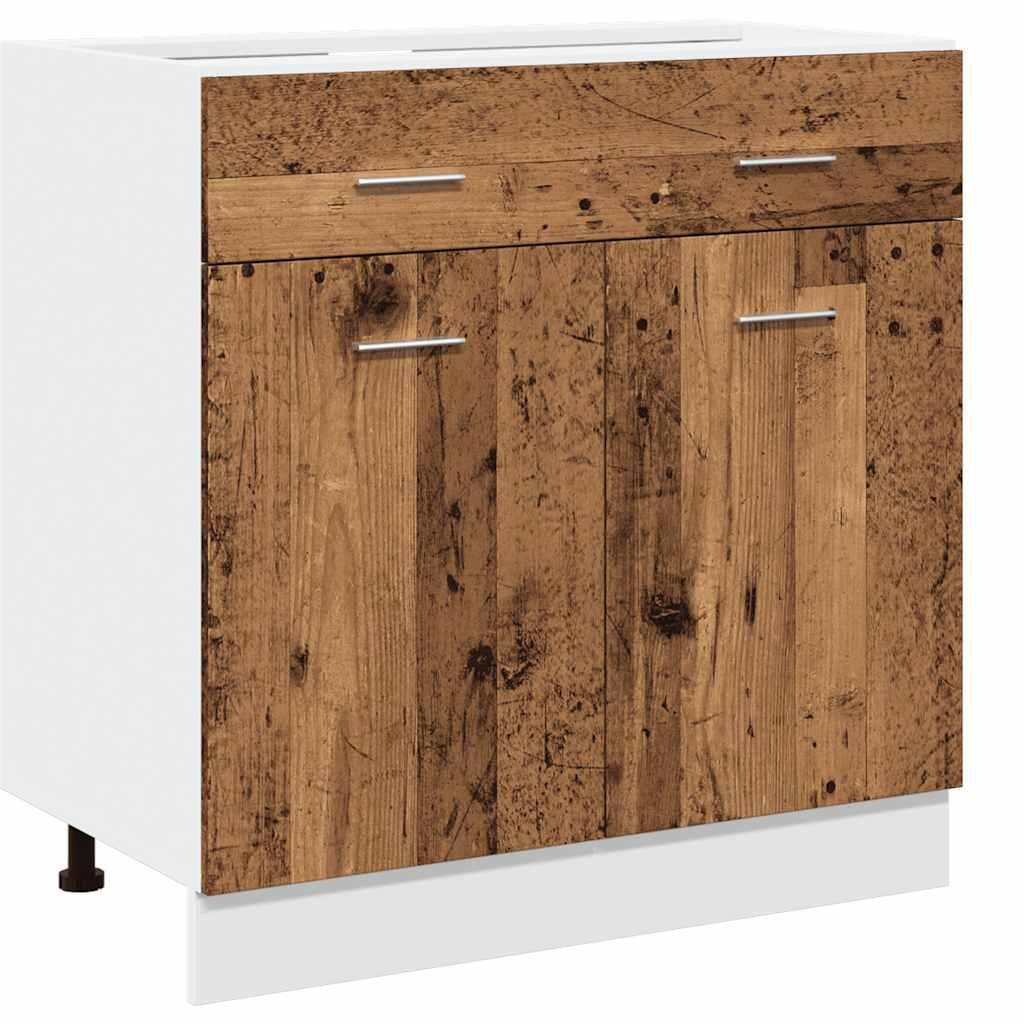 Cassettiera “Lyon” Legno Antico 80x46x81,5 cm - homemem39