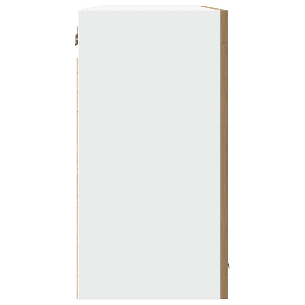 Pensile con Vetro “Lyon” Rovere Artigianale 80x31x60 cm - homemem39