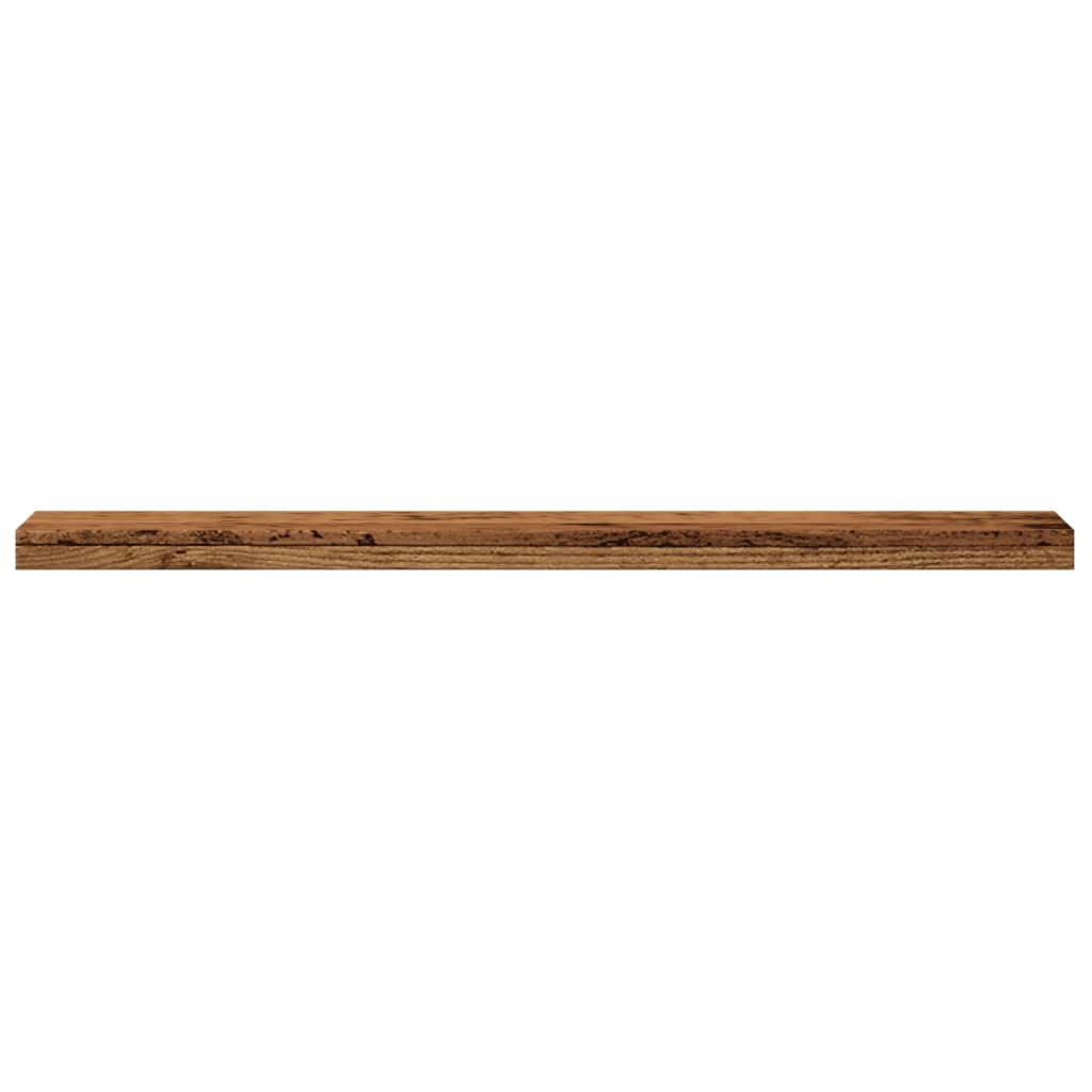 Mensole a Parete 4 pz Legno Antico 40x10x1,5 cm in Truciolato - homemem39