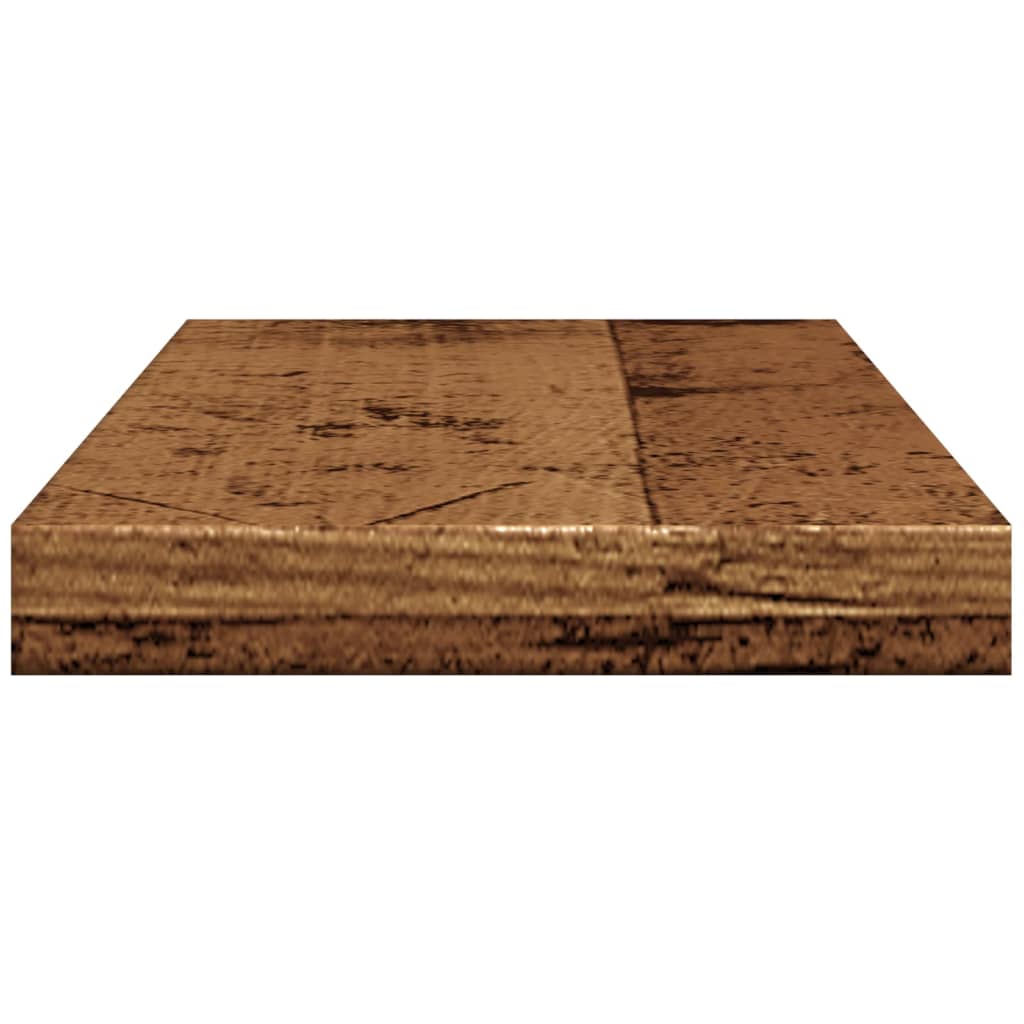 Mensole a Parete 4 pz Legno Antico 40x10x1,5 cm in Truciolato - homemem39