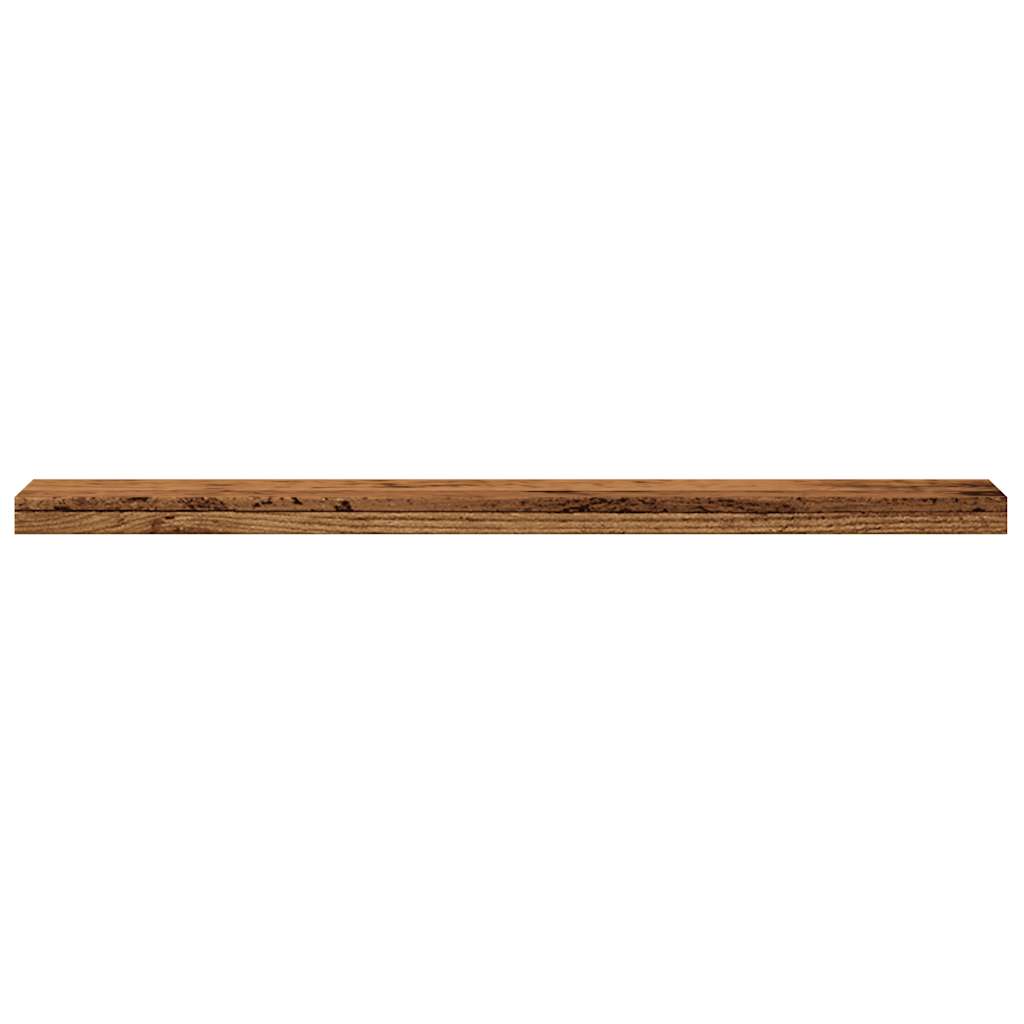 Mensole a Parete 4 pz Legno Antico 40x20x1,5 cm in Truciolato - homemem39