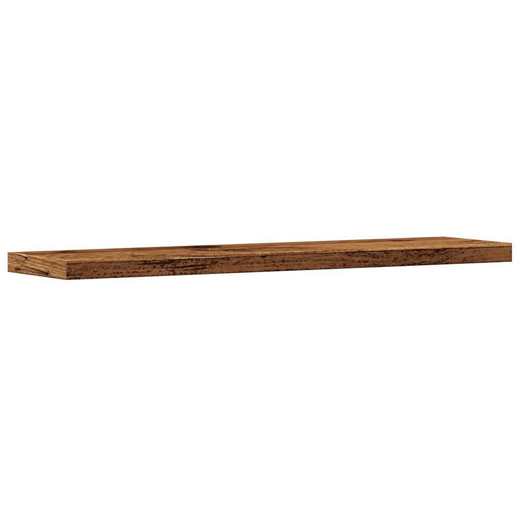 Mensole a Parete 4 pz Legno Antico 40x20x1,5 cm in Truciolato - homemem39