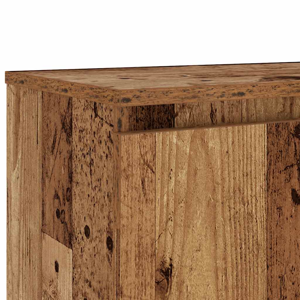 Mobile Porta TV con LED Legno Antico 120x30x36 cm Multistrato | homemem39