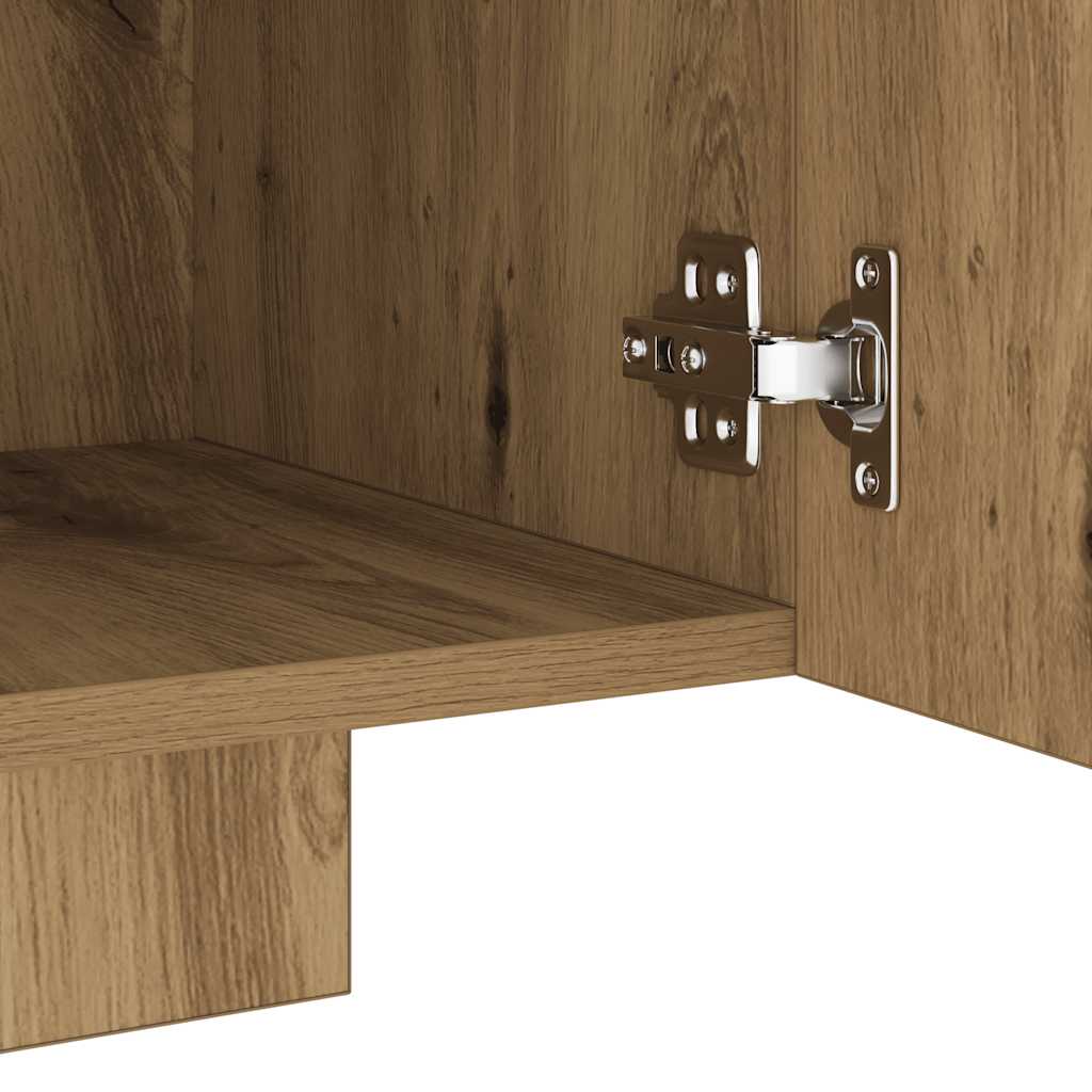 Mobile Porta TV con LED Artigianale 160x35x40 cm Multistrato - homemem39