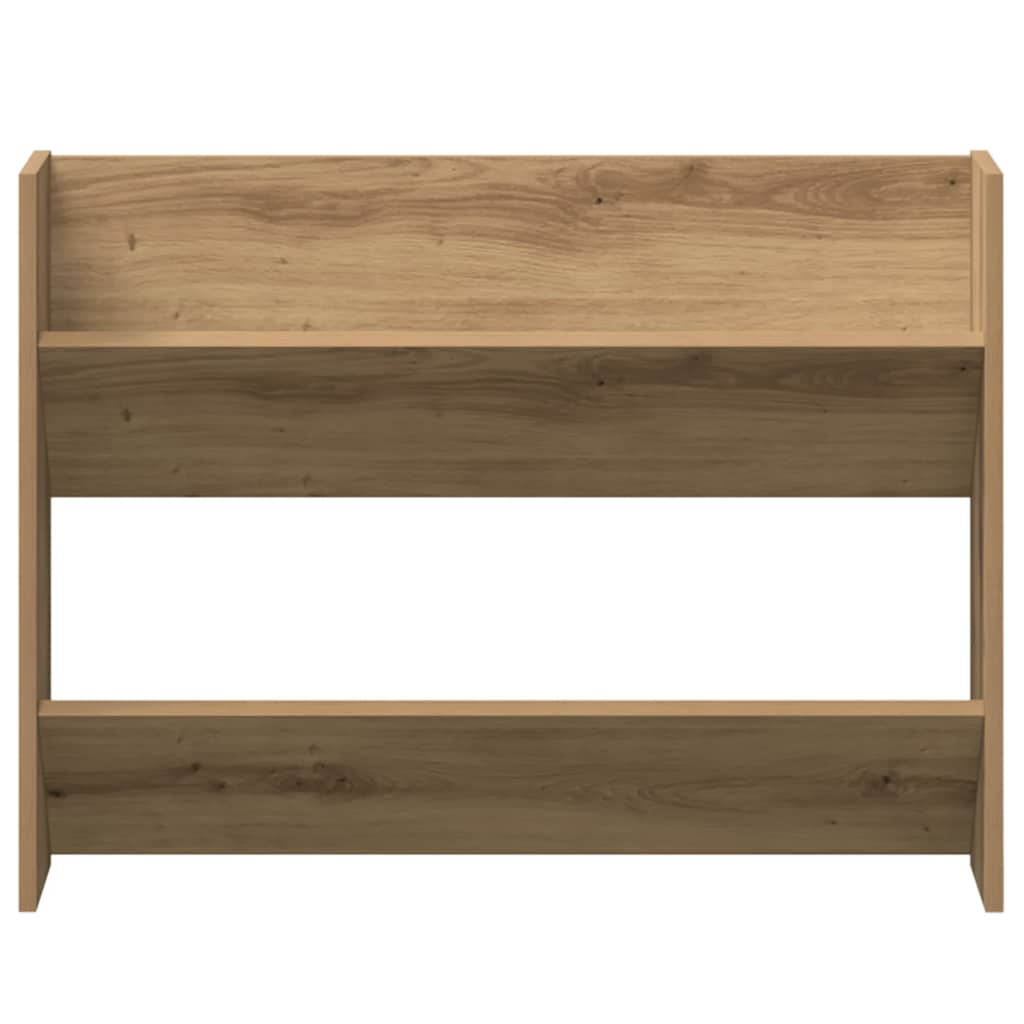 Scarpiera a Muro Rovere Artigianale 80x18x60 cm in Truciolato