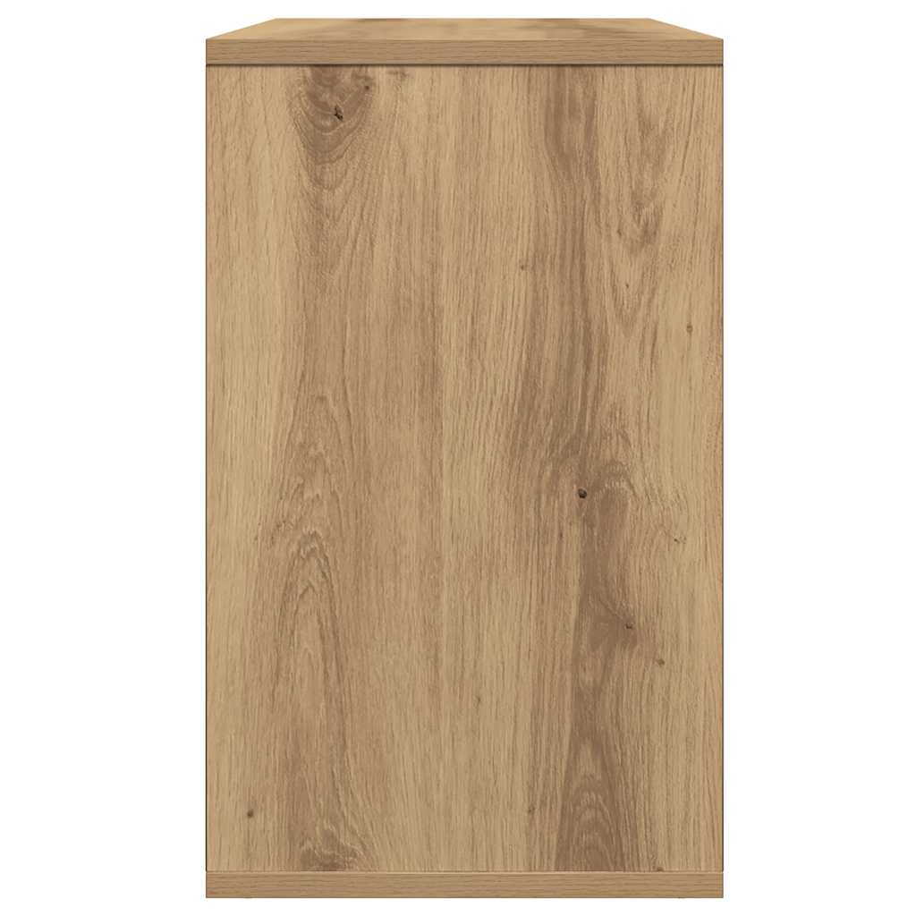 Tavolino Rovere Artigianale 50x30x50 cm Legno Multistrato - homemem39