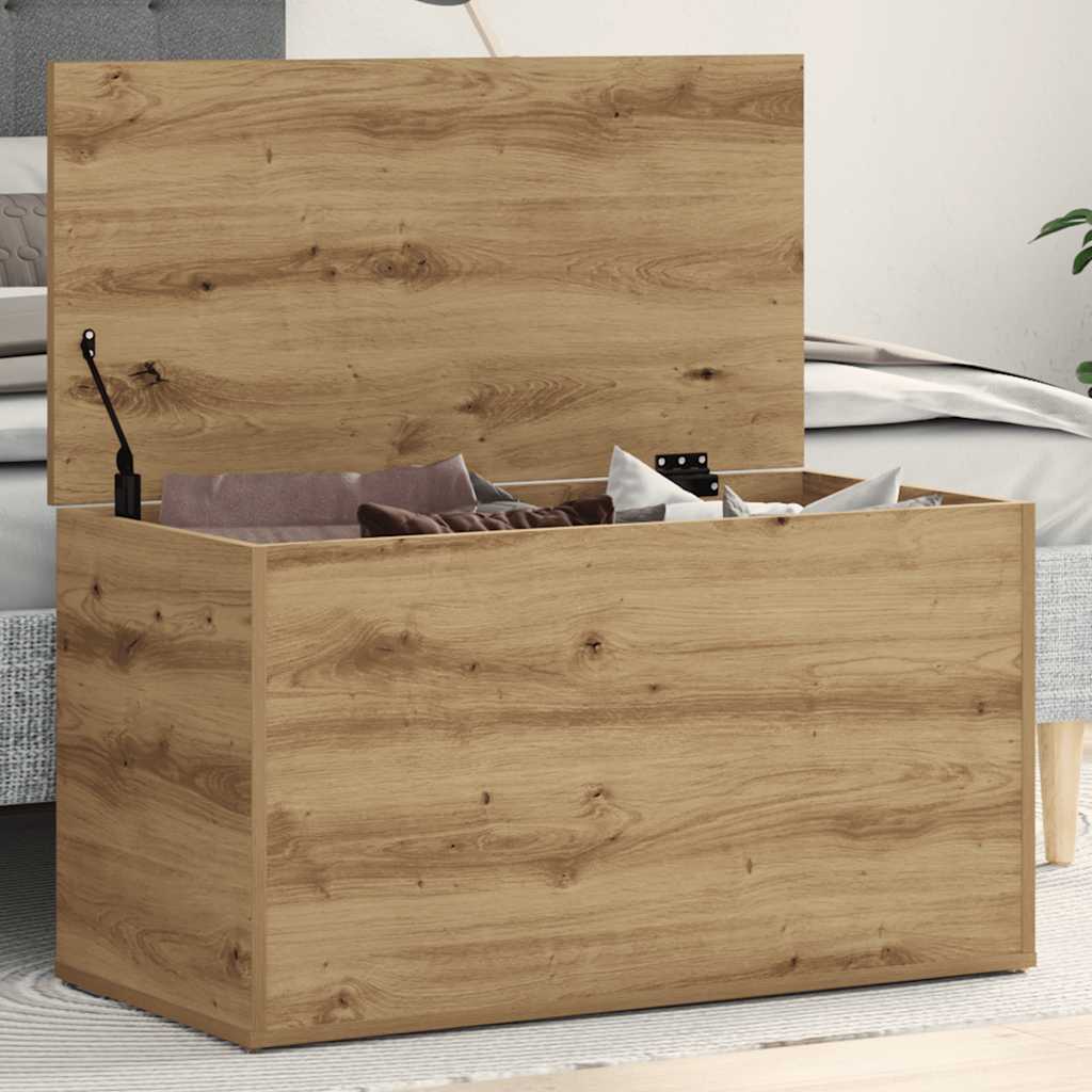 Cassapanca Rovere Artigianale 84x42x46 cm Legno Ingegnerizzato - homemem39