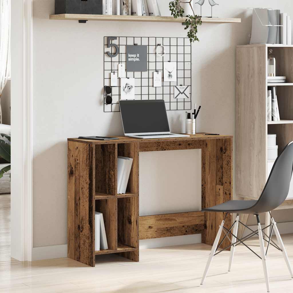 Scrivania Legno Antico 102,5x35x75 cm in Legno Multistrato - homemem39
