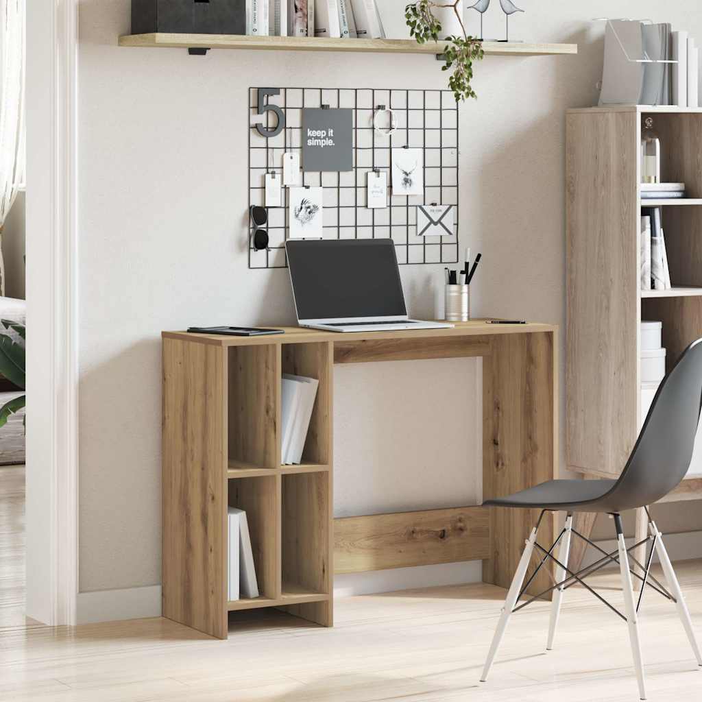 Scrivania Rovere Artigianale 102,5x35x75cm in Legno Multistrato - homemem39
