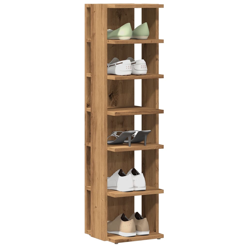 Scarpiere 2 pz Rovere Artigianale 28x27x102 cm in Truciolato - homemem39
